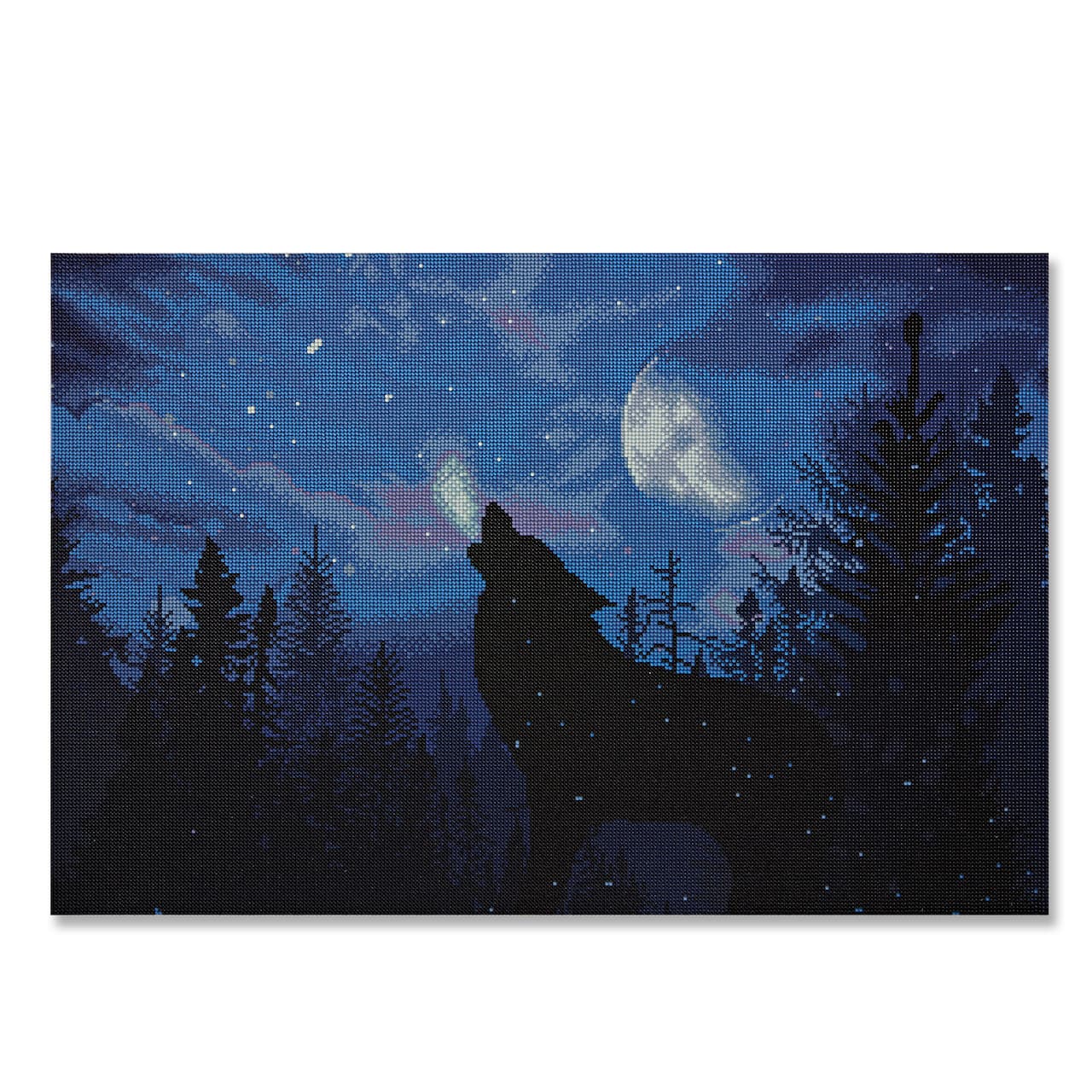 6 Pack: Night Wolf Diamond Art Kit by Make Market®
